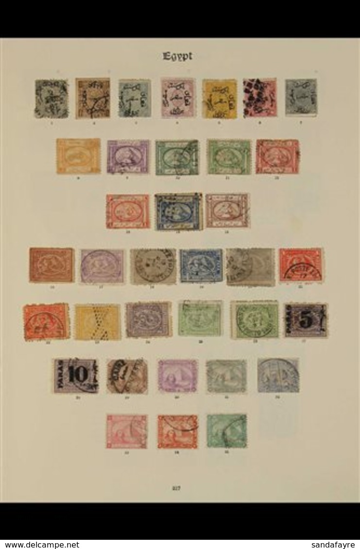 1866-1935 USED COLLECTION. An ALL DIFFERENT Used Collection Presented On Printed "Imperial" Album Pages. Includes 1866 O - Other & Unclassified