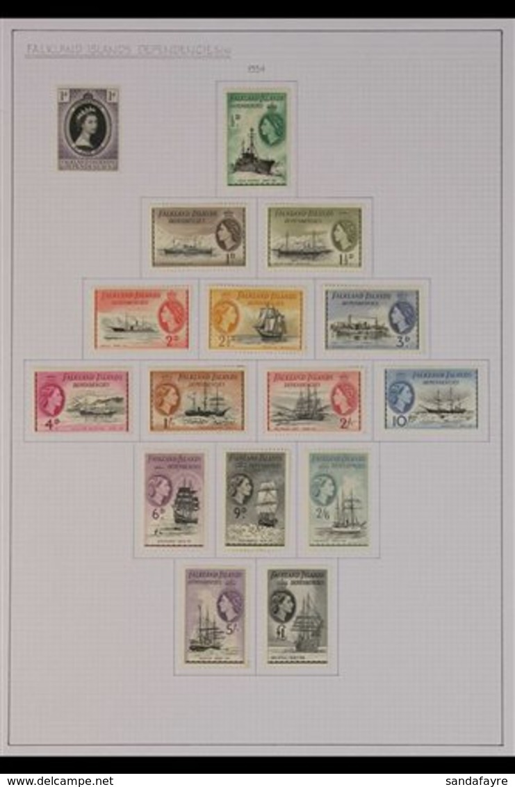 1953-1962 COMPLETE VERY FINE MINT A Complete Basic Run, SG G25/G44, Including The Definitive Set. Also The 1956 Expediti - Falkland