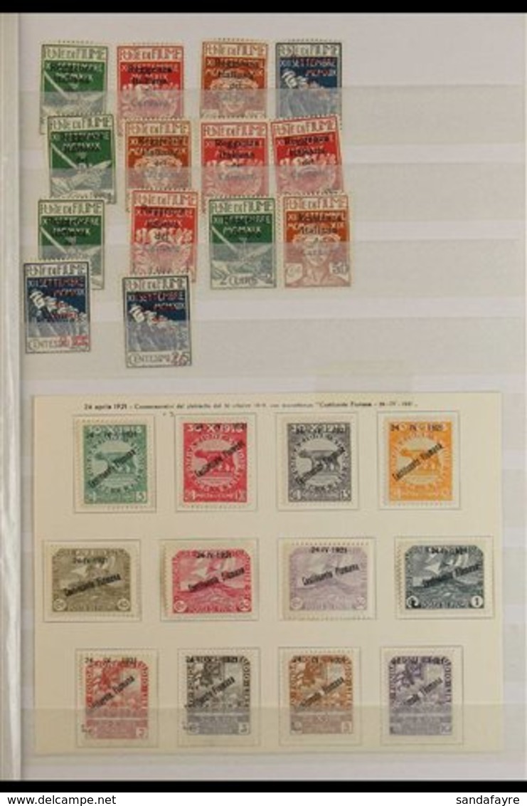 1918-23 FINE MINT AND USED COLLECTION CAT £1200+ An Attractive Collection Presented On Stock Book Pages That Includes 19 - Fiume