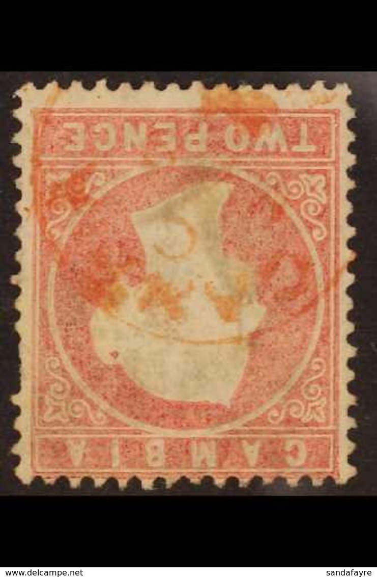 1880-81 2d Rose, Watermark Crown CC Inverted, SG 13Bw, Used, Small Faults. Cat £400. For More Images, Please Visit Http: - Gambie (...-1964)