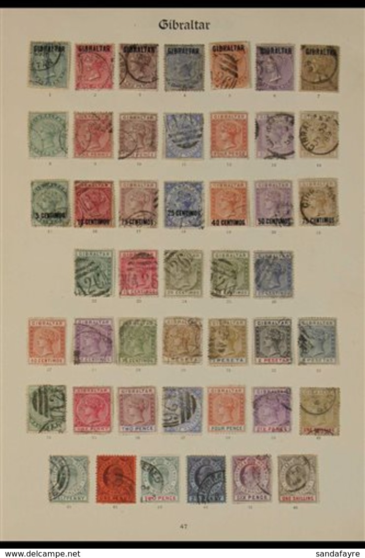 1886 - 1929 TREMENDOUS COLLECTION ON "IMPERIAL" ALBUM PAGES. Chiefly Used And Complete Apart From The 1925 £5 Stamp; Not - Gibilterra