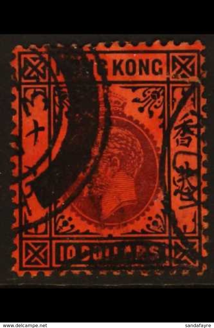 1912-21 KGV $10 Purple & Black/red, SG 116, Fine Cds Used For More Images, Please Visit Http://www.sandafayre.com/itemde - Other & Unclassified