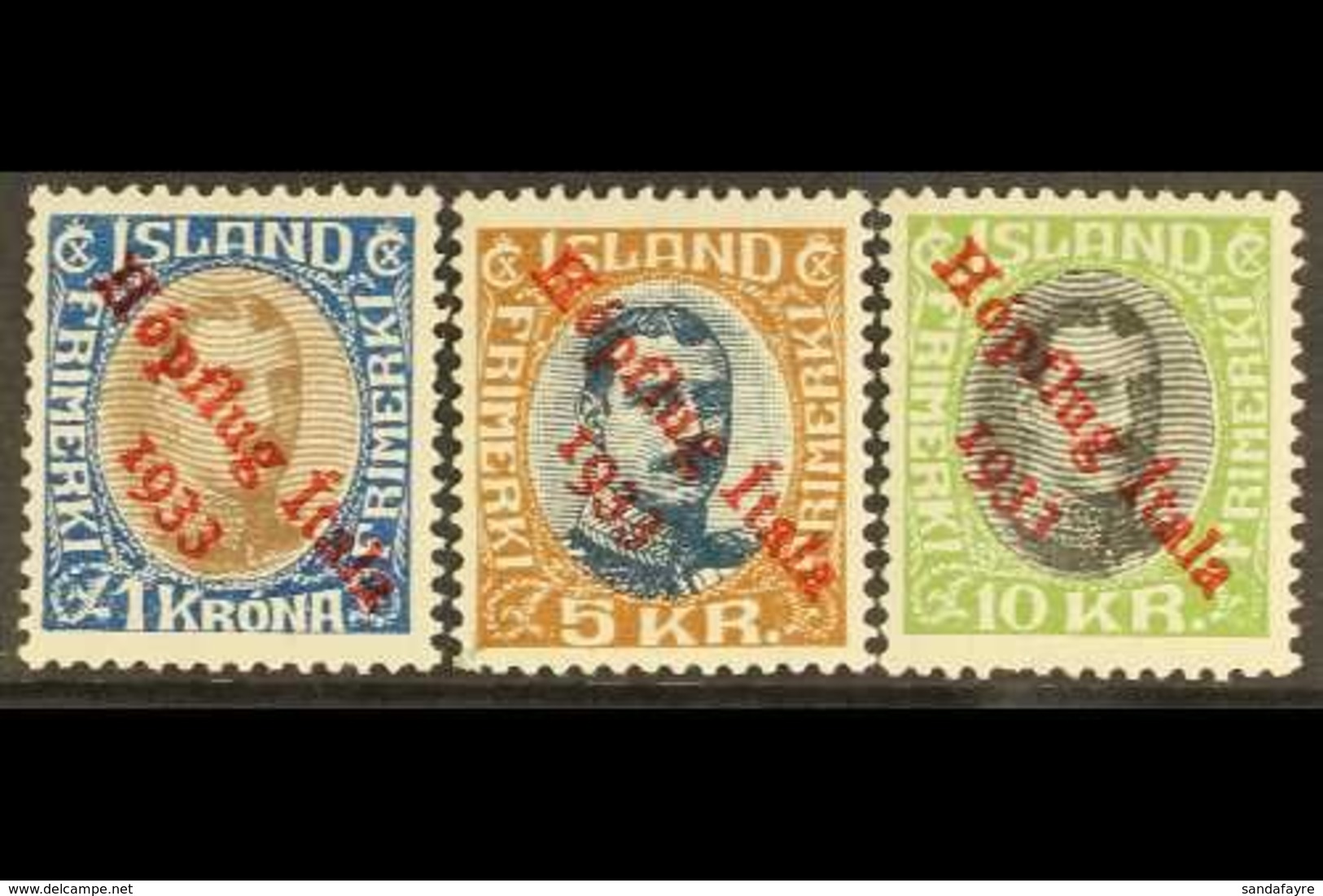 1933 Balbo Transatlantic Mass Formation Flight (Hopflug) Set Complete, SG 205/7, Fac. 165/7, Very Fine Mint. Signed Herb - Otros & Sin Clasificación