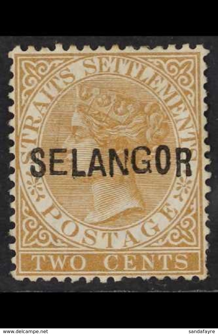 SELANGOR 1881 2c Brown, Wmk CA, SG 10, "E And ANG Wide", Fine Unused. Scarce Stamp. For More Images, Please Visit Http:/ - Otros & Sin Clasificación