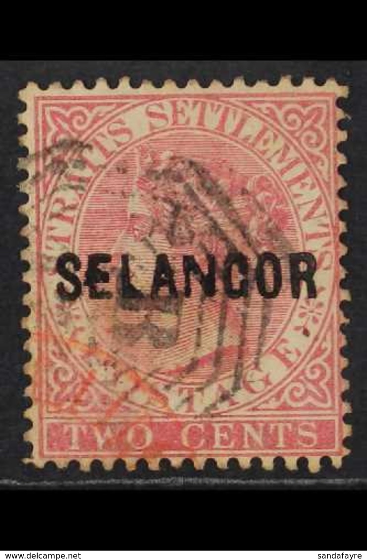 SELANGOR 1883 2c Pale Rose, SG 22 "N Wide", Fine Used. For More Images, Please Visit Http://www.sandafayre.com/itemdetai - Other & Unclassified