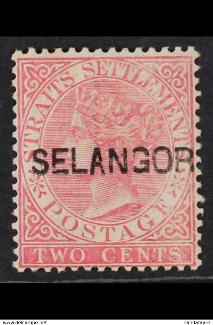 SELANGOR 1883 2c Pale Rose, SG 29, "A Narrow", Fine Mint. For More Images, Please Visit Http://www.sandafayre.com/itemde - Otros & Sin Clasificación