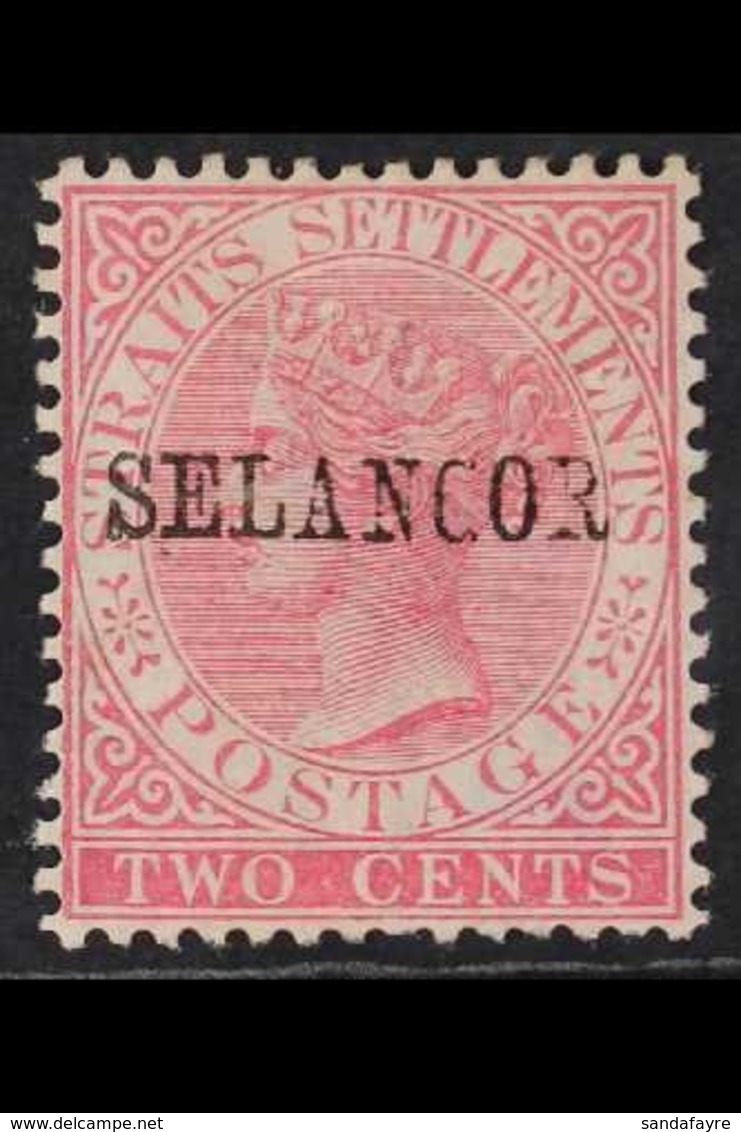 SELANGOR 1885 2c Pale Rose, SG 34, Very Fine Mint. For More Images, Please Visit Http://www.sandafayre.com/itemdetails.a - Otros & Sin Clasificación