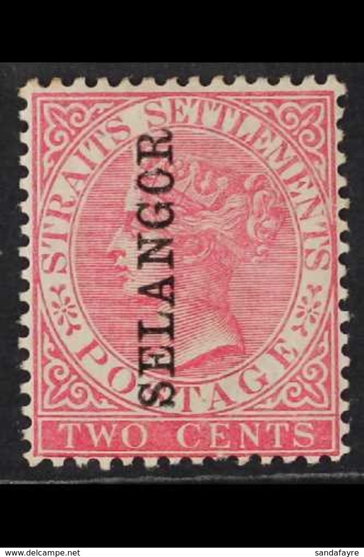 SELANGOR 1885 2c Pale Rose, SG 38, Vertical Overprint. For More Images, Please Visit Http://www.sandafayre.com/itemdetai - Otros & Sin Clasificación