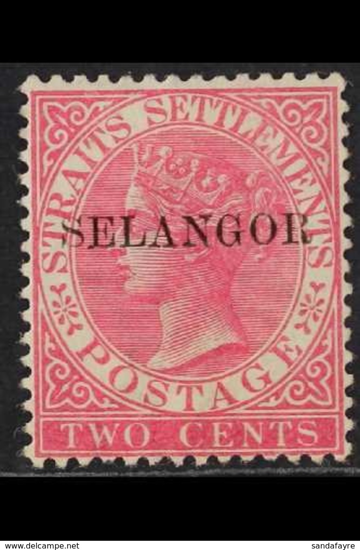 SELANGOR 1885 2c Bright Rose, SG 42, Very Fine Mint. For More Images, Please Visit Http://www.sandafayre.com/itemdetails - Otros & Sin Clasificación