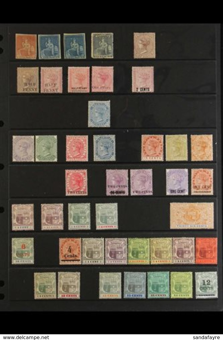 1858-1925 MINT OR UNUSED COLLECTION A Mostly All Different Collection Which Includes 1858 Unissued Red-brown And Blue Im - Mauritius (...-1967)