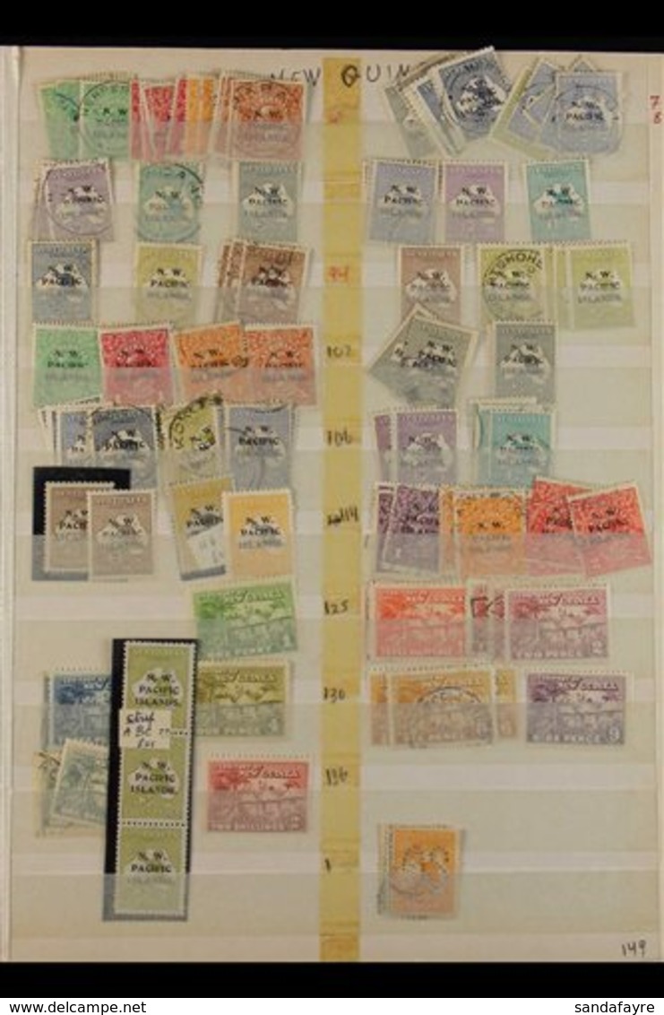 1915 - 1932 AMAZING "OLD TIME" HOARD MInt And Used With Some Light Duplication On Stock Pages Including Some Strips And  - Papua New Guinea