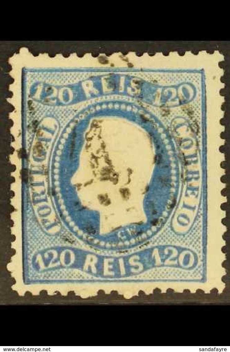 1867 120r Blue, Curved Label, Perf 12½, SG 64, Very Fine Used. For More Images, Please Visit Http://www.sandafayre.com/i - Other & Unclassified