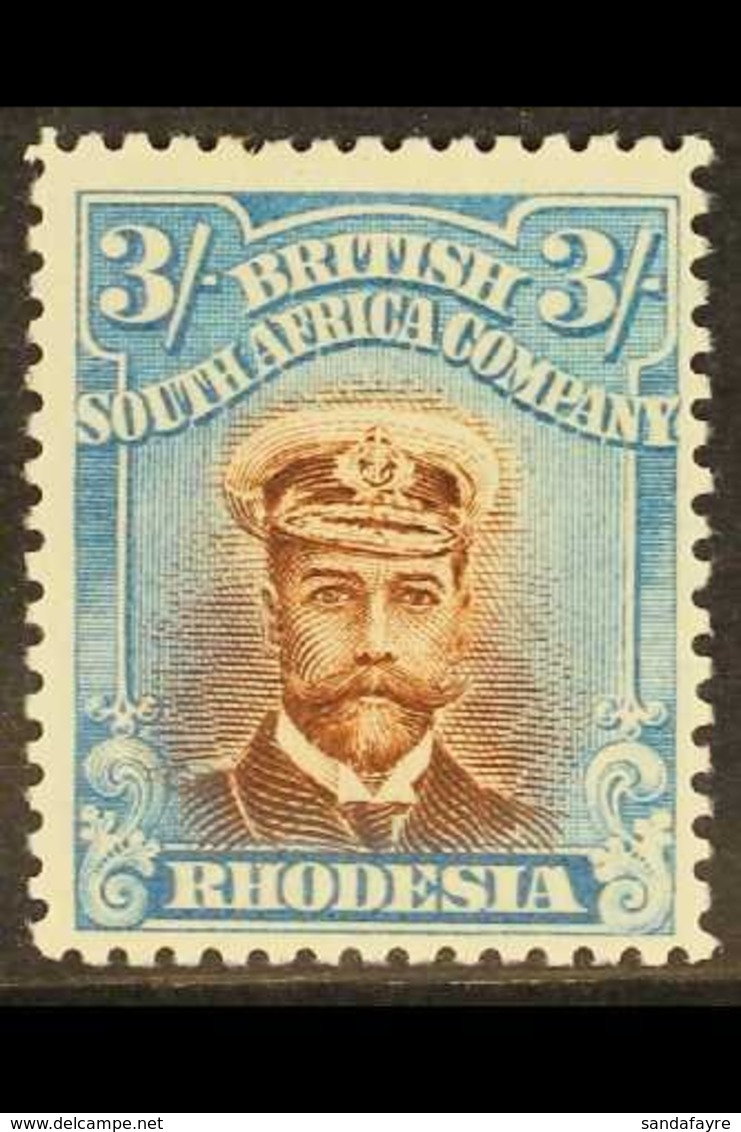 1913-19 3s Brown & Blue, Die II, Perf.14, SG 236b, Very Fine Mint. For More Images, Please Visit Http://www.sandafayre.c - Other & Unclassified