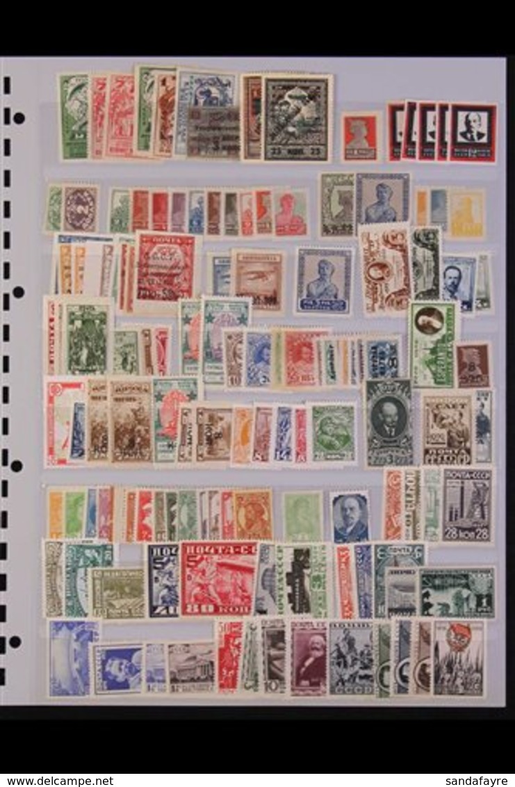 1923-1939 ATTRACTIVE MINT COLLECTION On A Two-sided Stock Page, All Different, Includes 1923 Exhibition Imperf Set, 1923 - Other & Unclassified