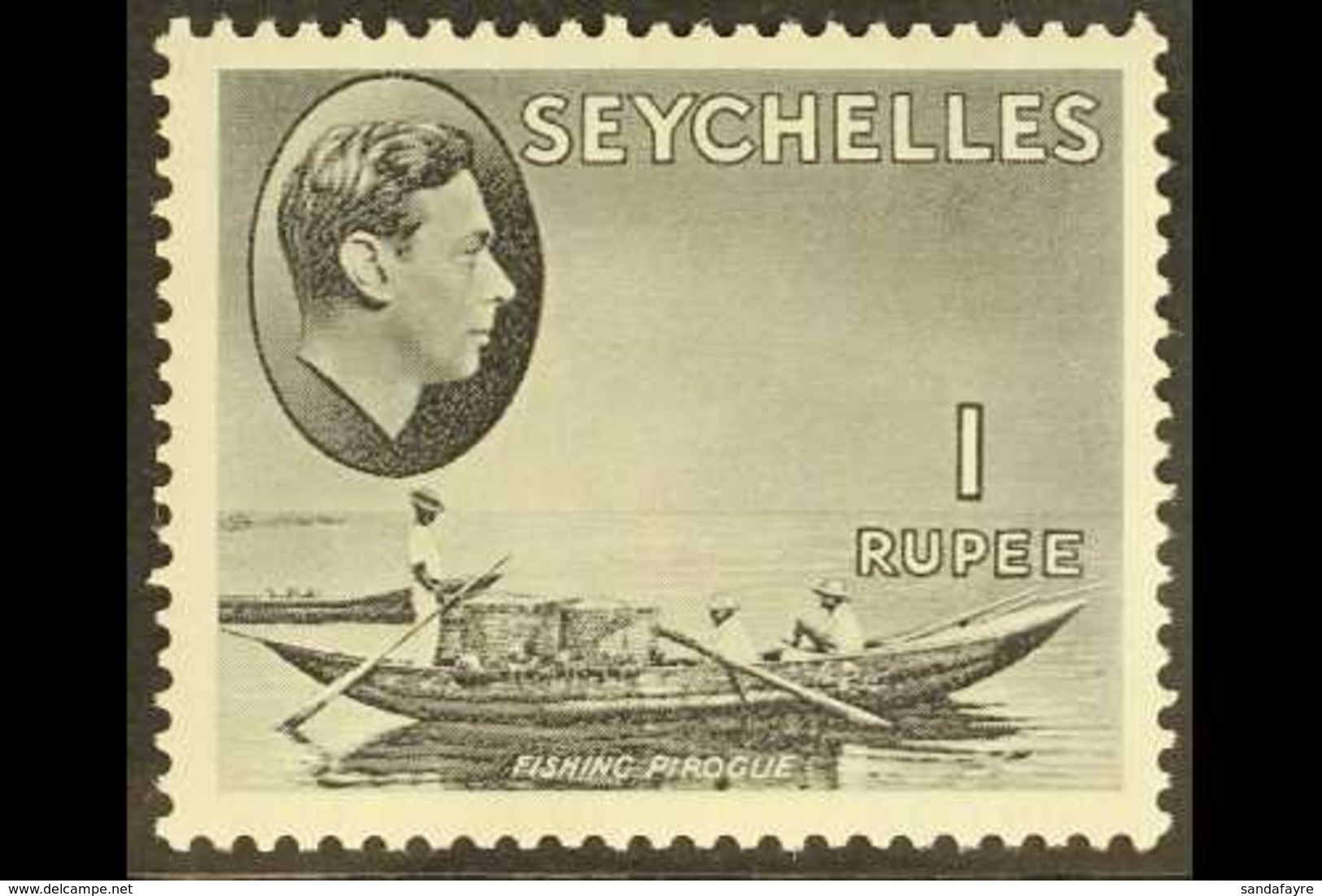 1938-49 1r Grey-black Chalky Paper, SG 146a, Never Hinged Mint For More Images, Please Visit Http://www.sandafayre.com/i - Seychelles (...-1976)