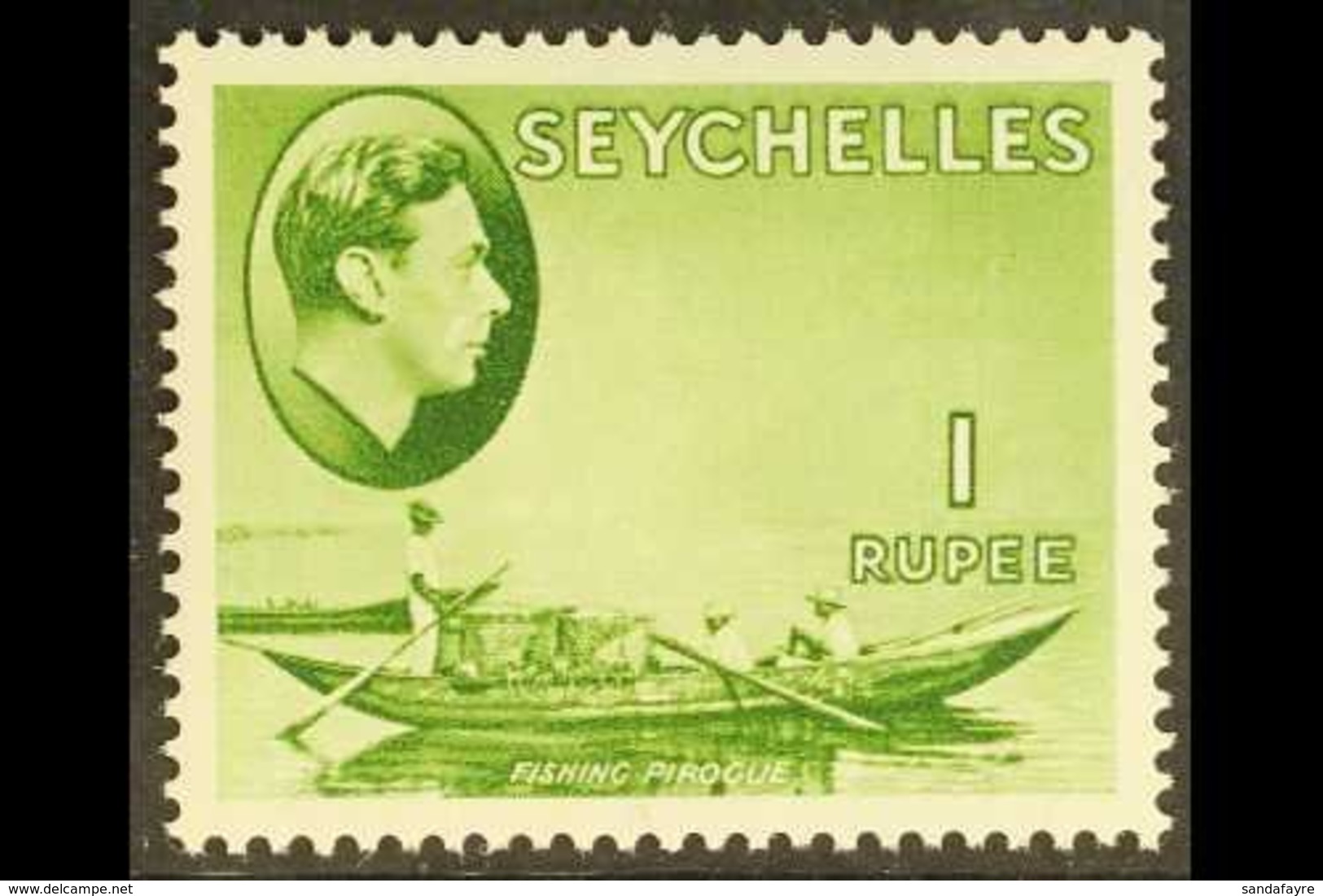 1938-49 1r Yellow Green, SG 146, Never Hinged Mint For More Images, Please Visit Http://www.sandafayre.com/itemdetails.a - Seychelles (...-1976)