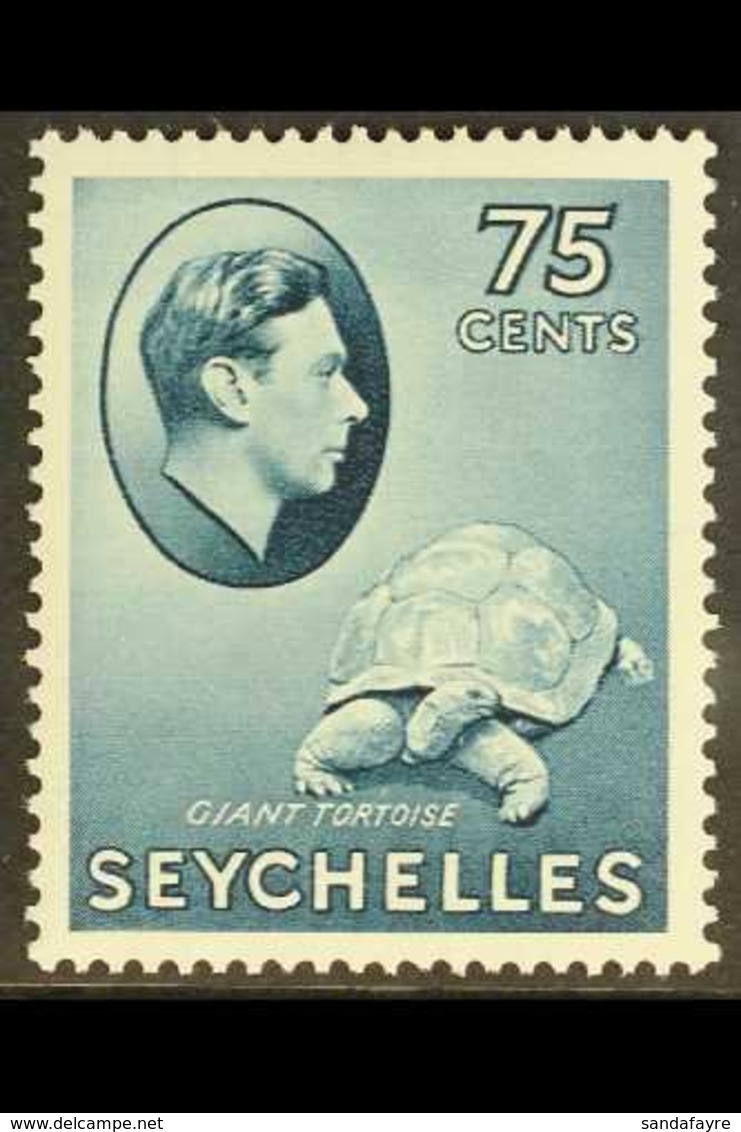 1938-49 75c Slate Blue, SG 145, Never Hinged Mint For More Images, Please Visit Http://www.sandafayre.com/itemdetails.as - Seychelles (...-1976)