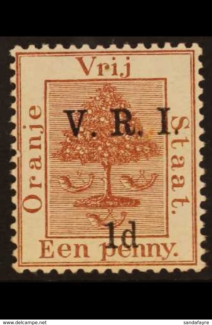 ORANGE FREE STATE 1900 1d On 1d Deep Brown (SG 3), SG 102a, Never Hinged Mint. A Superb Example Of This Very Scarce Stam - Unclassified