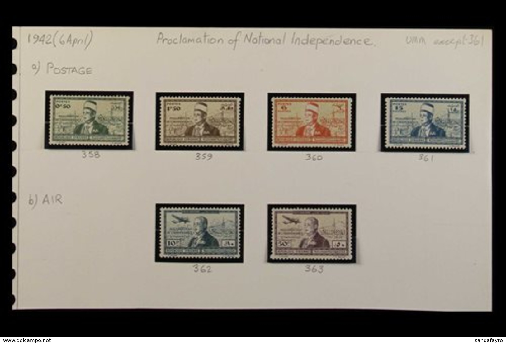 1942 - 2000 COMPREHENSIVE MINT ONLY COLLECTION Fresh Mint Collection Of  Issues Of The Republic, Chiefly Complete Sets W - Siria