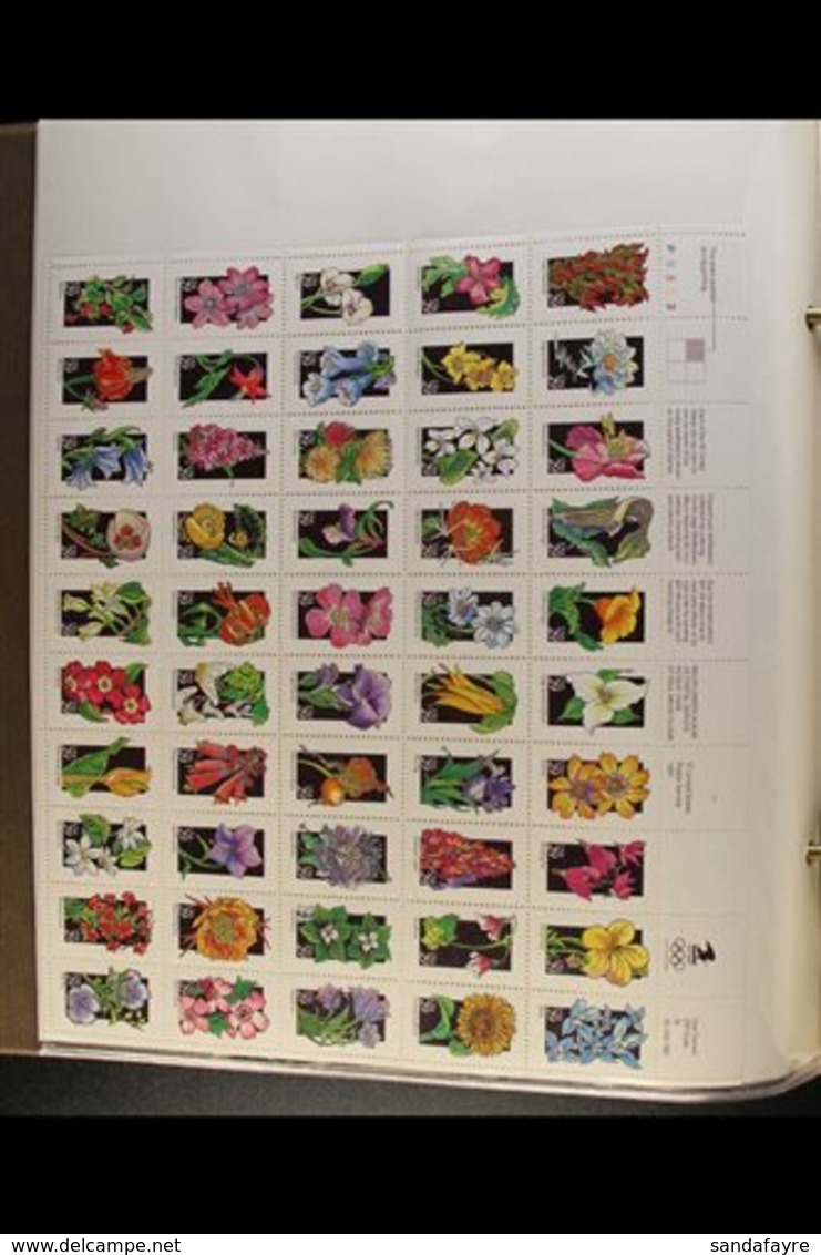 SHEETLETS & SE-TENANT STRIPS 1970s-1990s Never Hinged Mint Collection In An Album, Includes 1976 Flags Sheetlet, 1981 Bi - Other & Unclassified