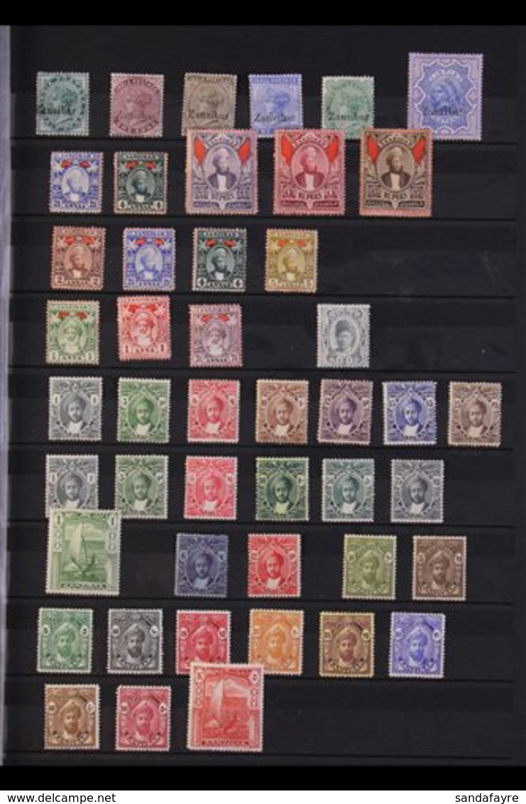 1895-1946 ALL DIFFERENT MINT COLLECTION. An Attractive, Very Fine Mint Collection Presented On A Stock Book Page. Includ - Zanzibar (...-1963)