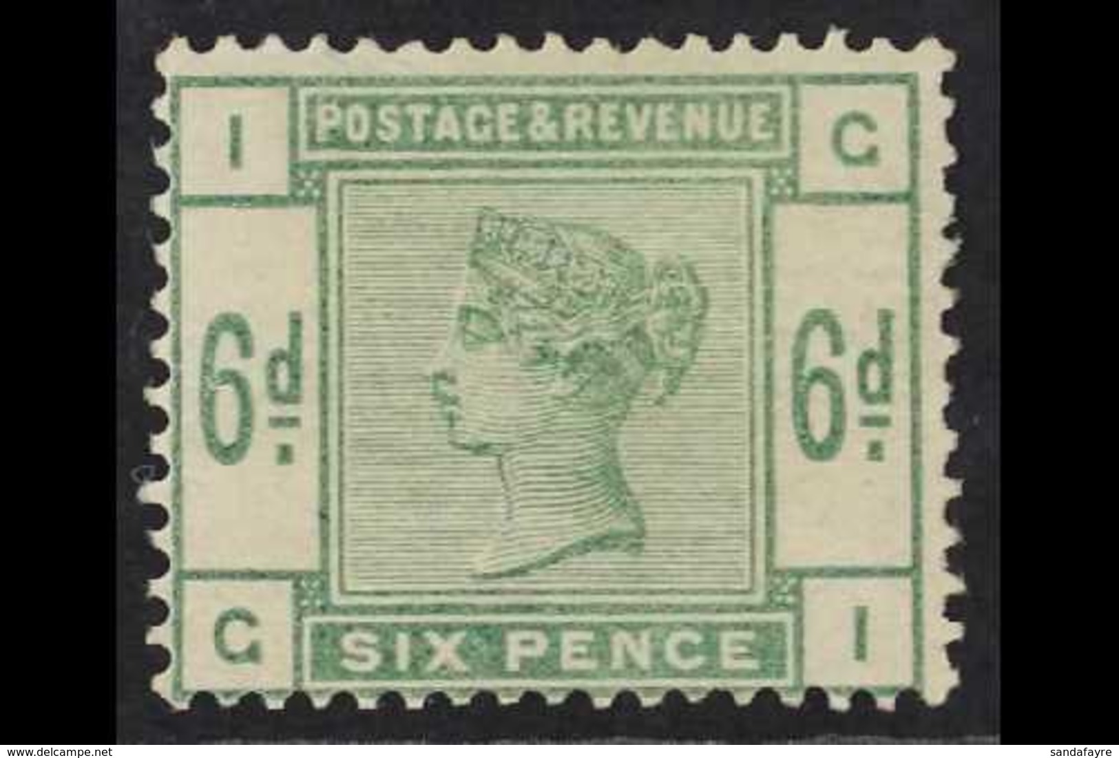 1883-84 6d Dull Green, SG 194, Fine Mint With Minimal Traces Of Hinge, Very Fresh. For More Images, Please Visit Http:// - Other & Unclassified