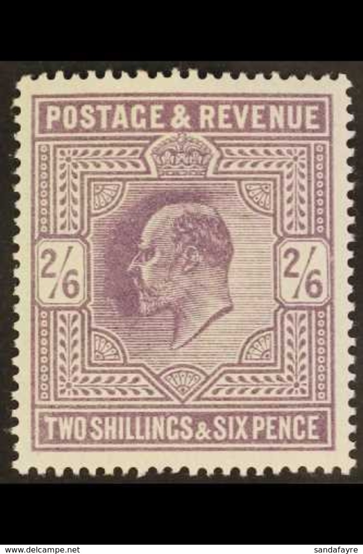 1911 2s 6d Dull Greyish Purple, Somerset House Printing, Ed VII, SG 315, Superb, Well Centered Mint. Scarce Stamp. For M - Non Classificati