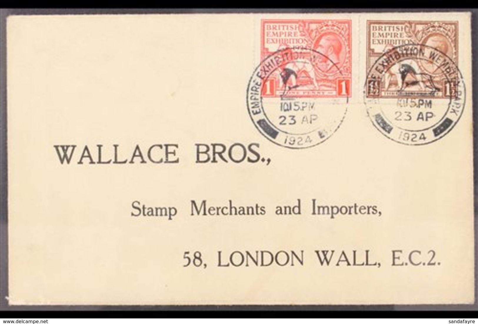 1924 (23 Apr) Wembley Set On FIRST DAY COVER With Attractive Printed Address, The Stamps Neatly Placed & Tied Empire Exh - Unclassified