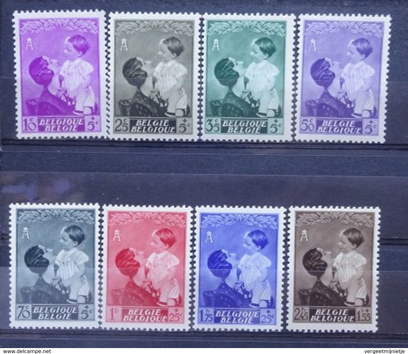 BELGIE  1937    Nr. 447 - 454    Postfris **  CW  45,00 - Nuevos