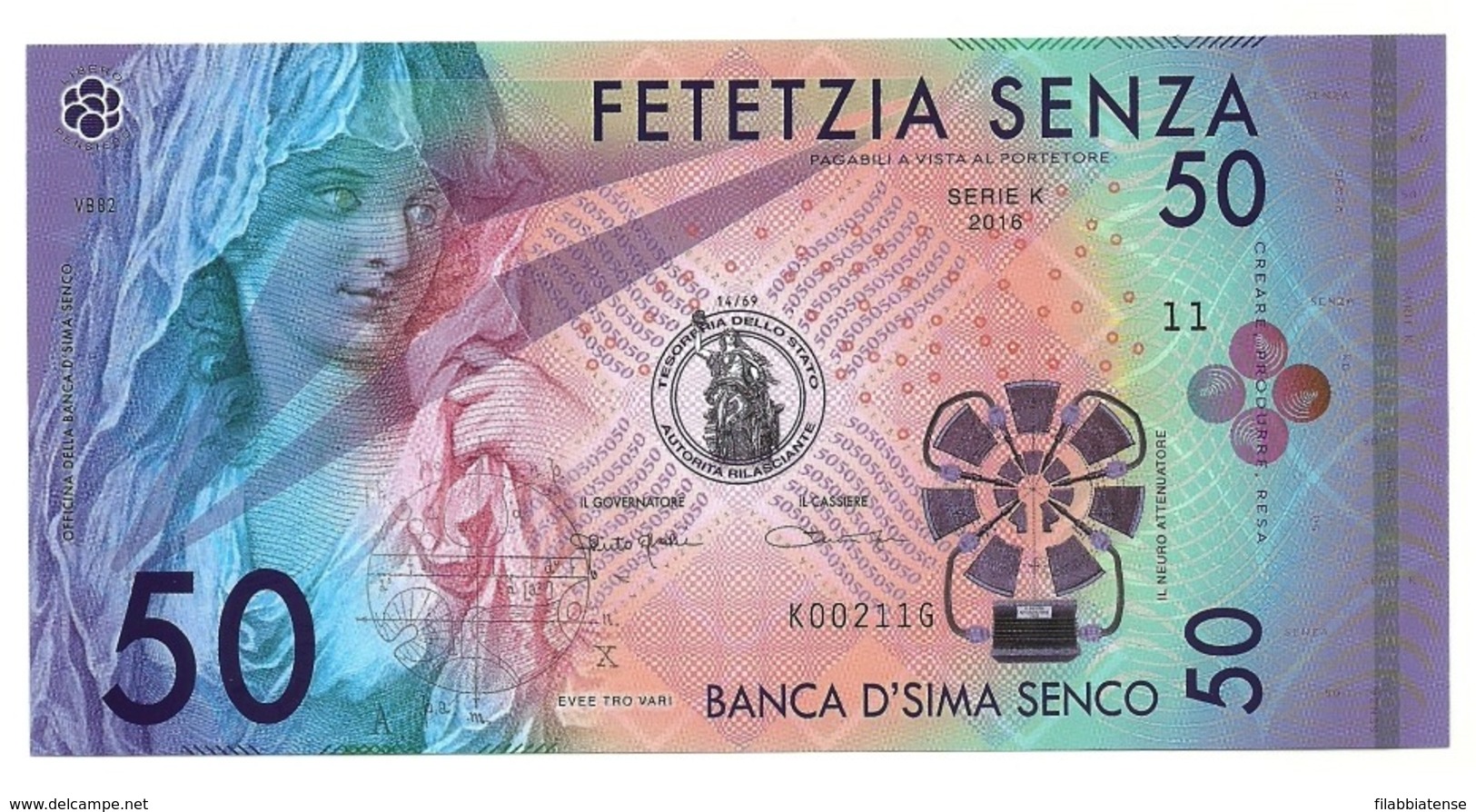 Banca D'Sima Senco - Banconote Di Fantasia ---- - Sonstige & Ohne Zuordnung