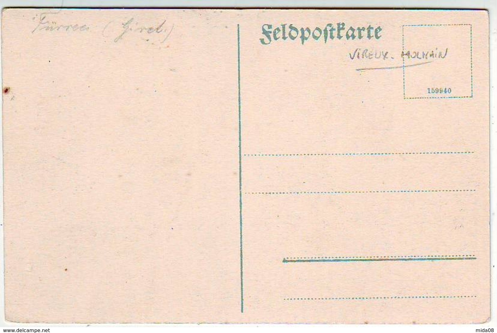 08. CARTE ALLEMANDE . VIREUX-MOLHAIN . GUERRE 1914.1918 .KOLONNEBRÜCKE ÜBER DIE MASS ...ERBAUT VOM 30.09. Bis 2 .10.1914 - Other & Unclassified