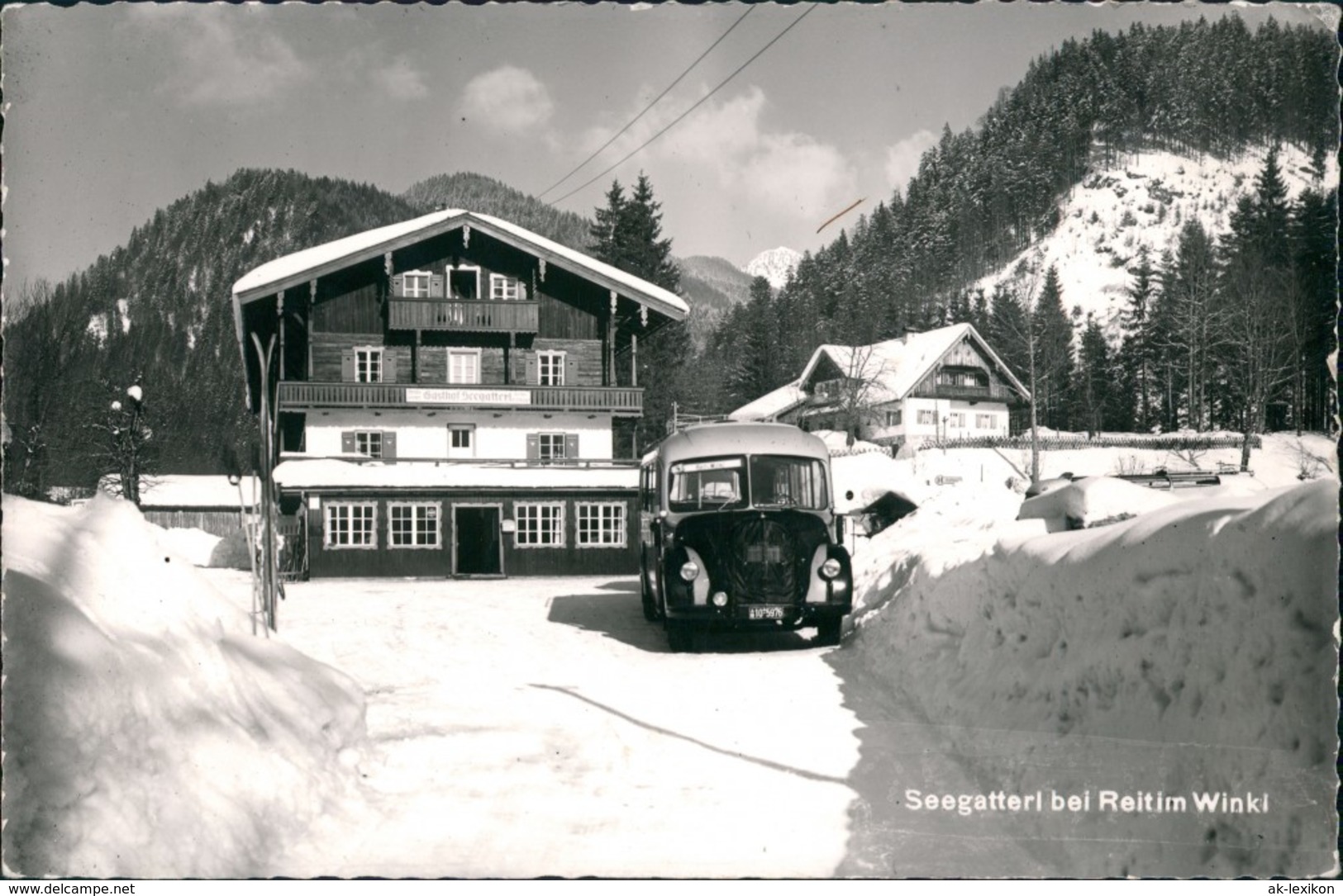 Ansichtskarte Reit Im Winkl Gasthaus Seegatterl - Bus 1958 - Reit Im Winkl