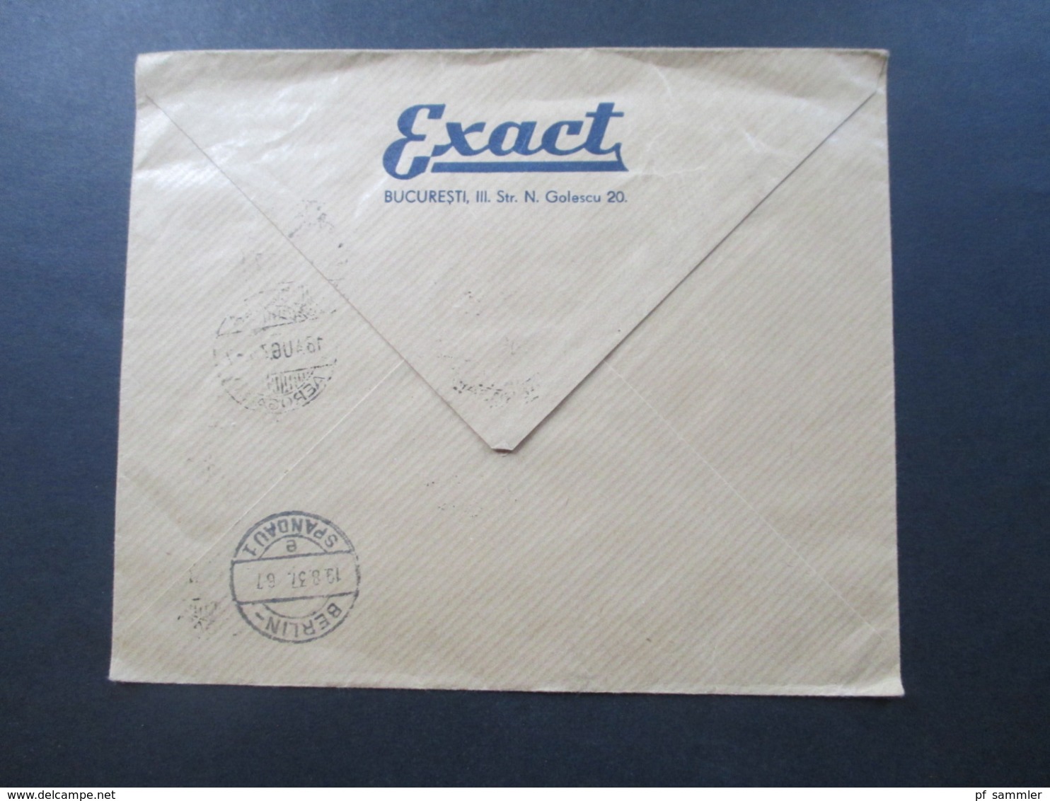 Rumänien 1938 Luftpost / Avion König Karl II MiF Mit Nr. 551 Verfassung Exact Stempel Aerogara / Berlin Spandau - Lettres & Documents