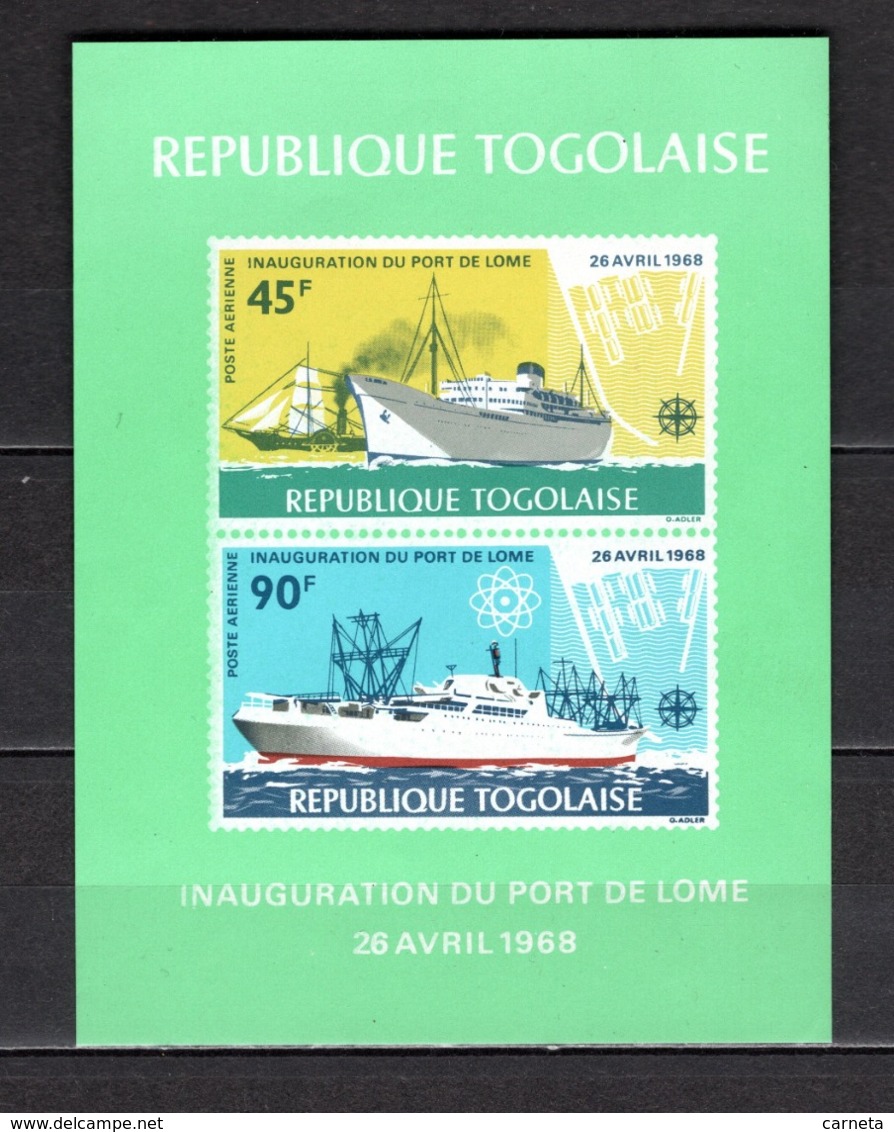 TOGO BLOC N° 30  NEUF SANS CHARNIERE COTE  6.50€  BATEAUX  PORT - Togo (1960-...)