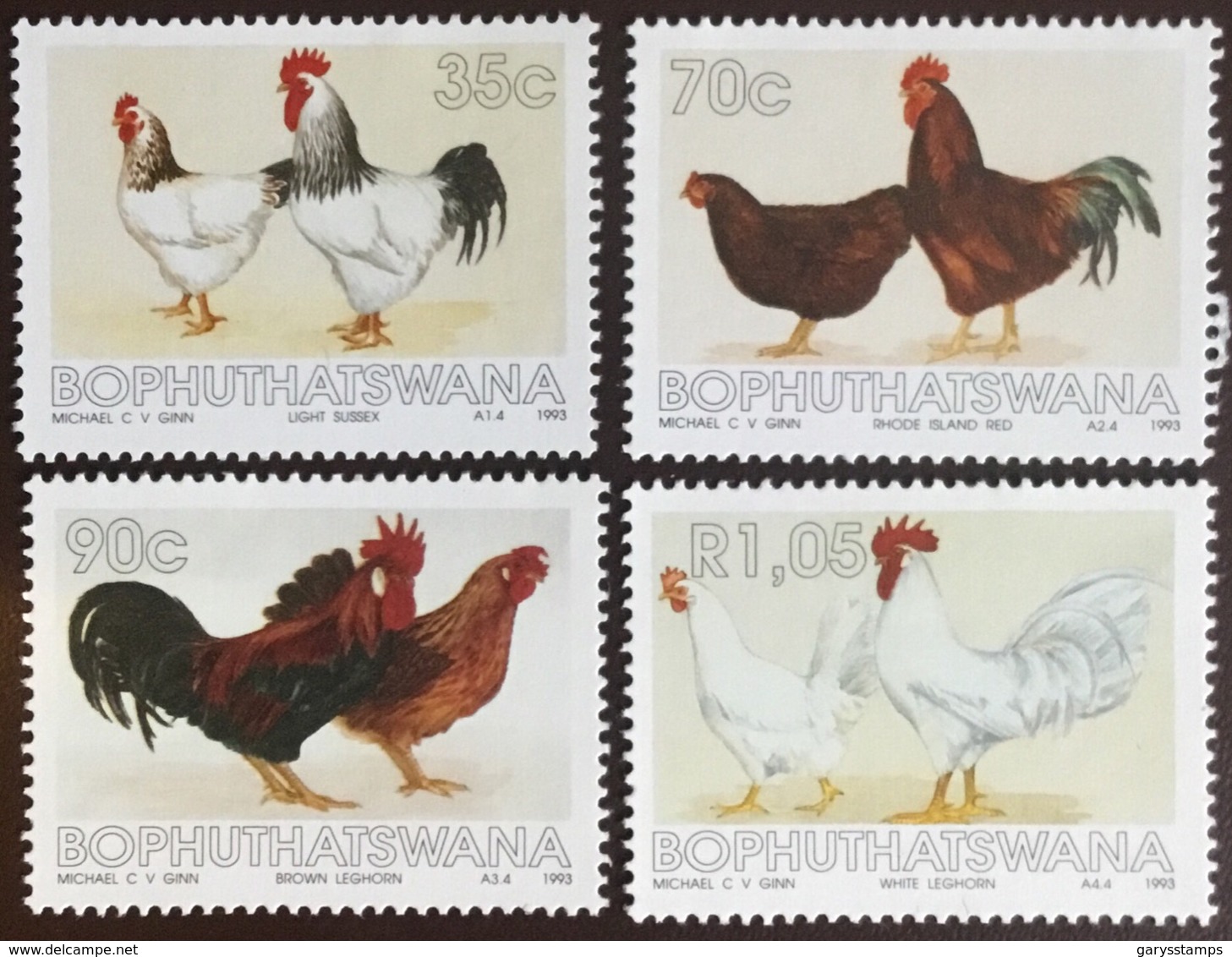 Bophuthatswana 1993 Chickens Birds MNH - Other & Unclassified