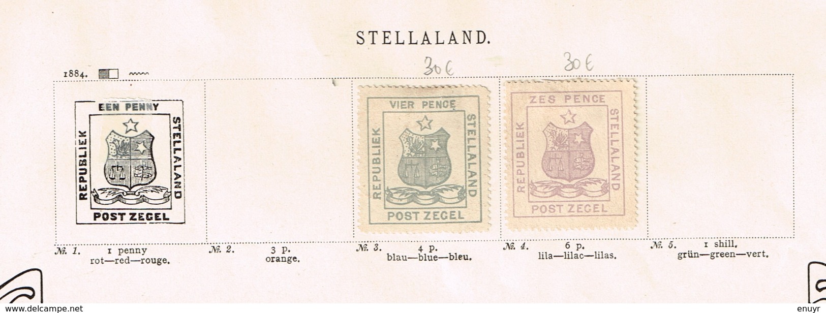 Transvaal -  Stellaland. Ancienne collection. Old collection. Altsammlung. Oude verzameling.