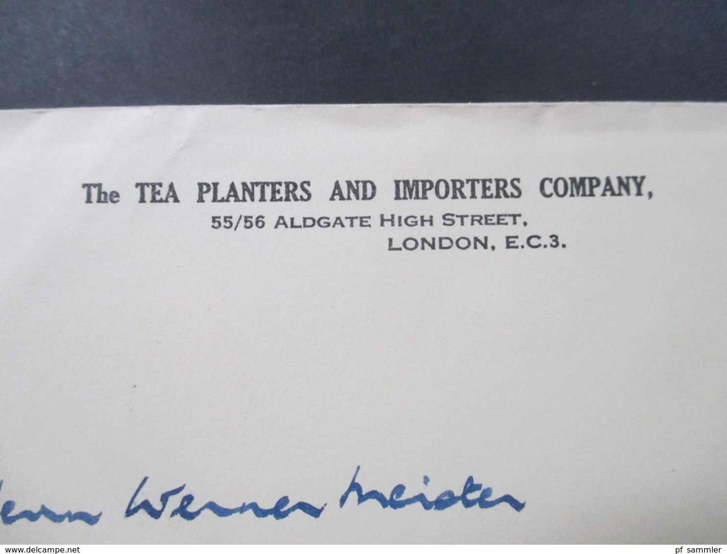 GB Ganzsachen Umschlag 2 Werte U 35 ?? Firmenumschlag The Tea Planters And Importers Company London - Schweiz - Covers & Documents