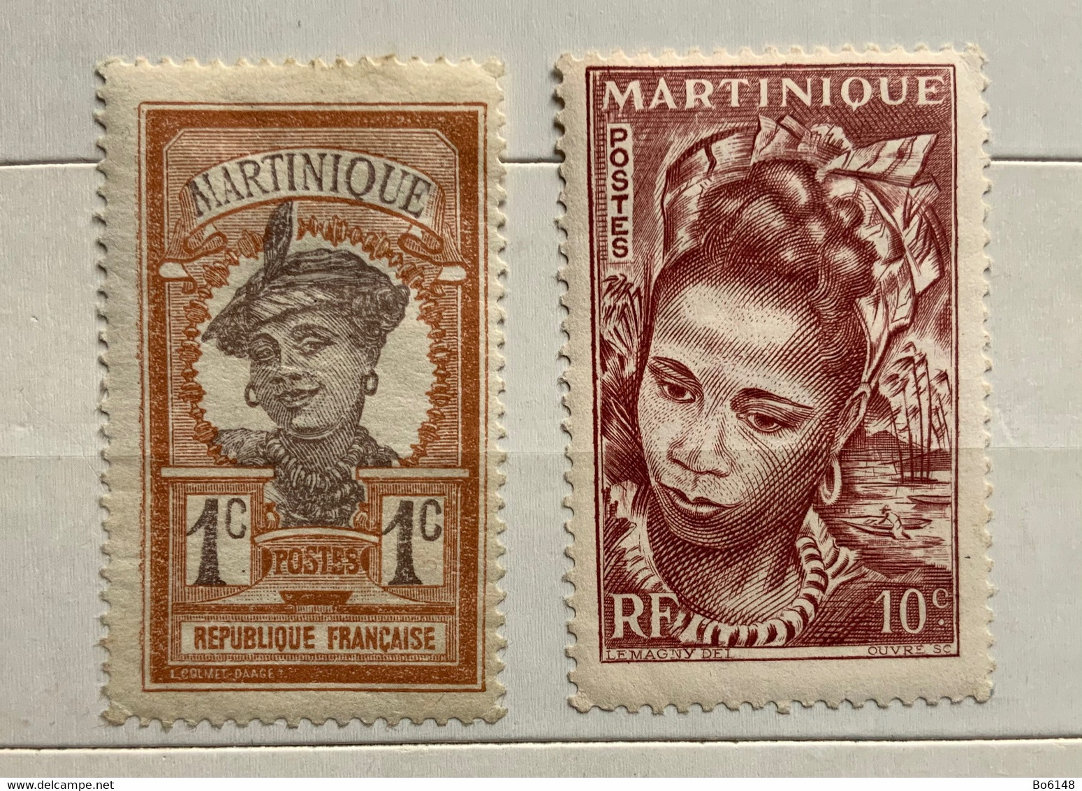 MARTINICA - MARTINIQUE 1908 - 1947   Donna Della Martinica  1c. E 10 C. NUOVI - Altri - Oceania