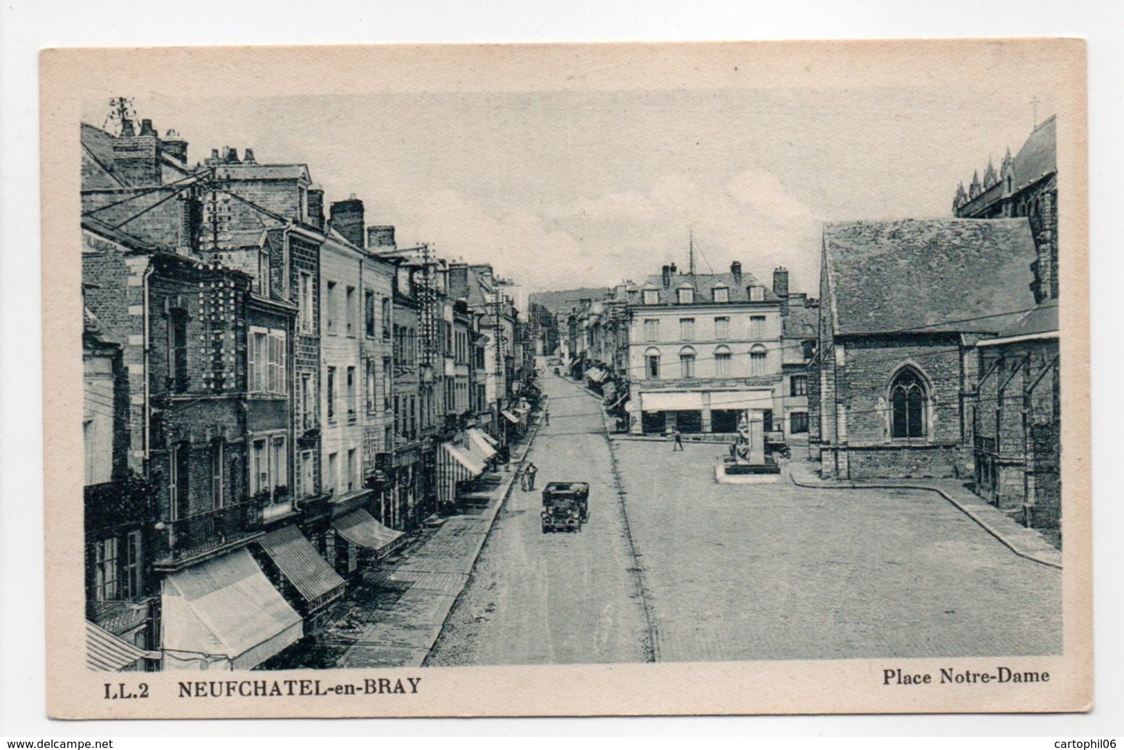 - CPA NEUFCHATEL-EN-BRAY (76) - Place Notre-Dame - Photo CAP N° 2 - - Neufchâtel En Bray