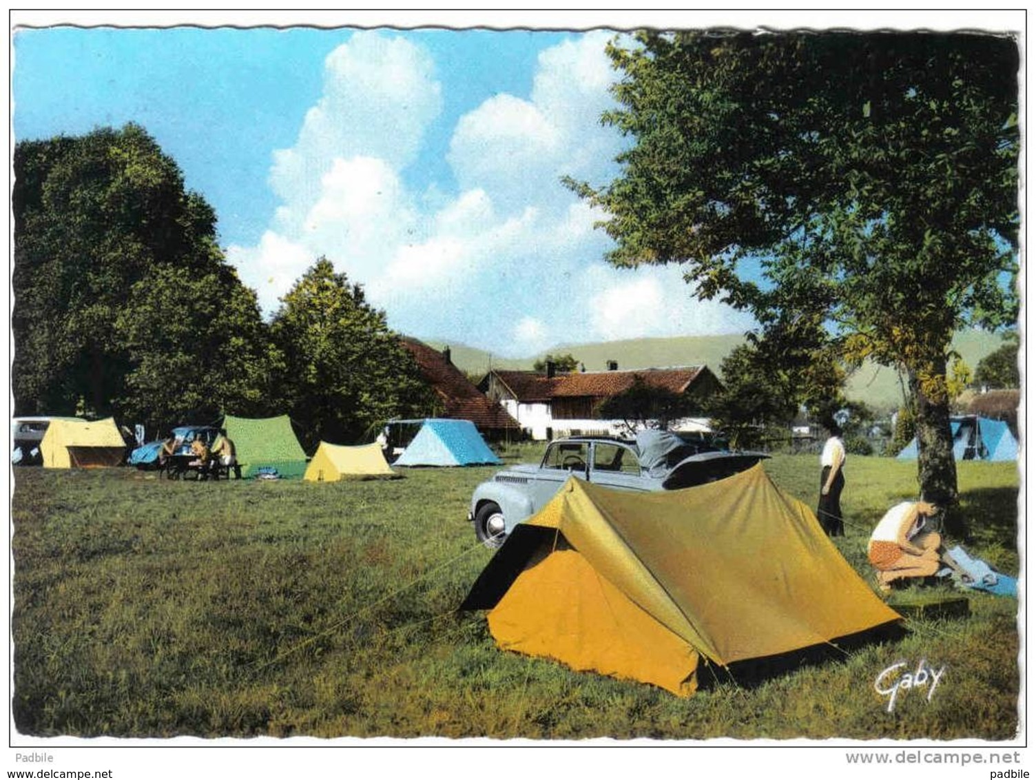 Carte Postale 88. Fresse-sur-Moselle  Le Camping  Prés De Thillot Trés Beau Plan - Fresse Sur Moselle