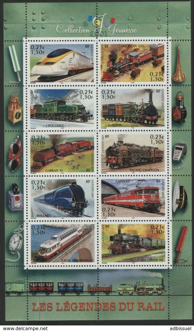 BF 38 "LES LEGENDES DU RAIL/ Collection Jeunesse". Neuf Sans Charnière **. TB - Mint/Hinged