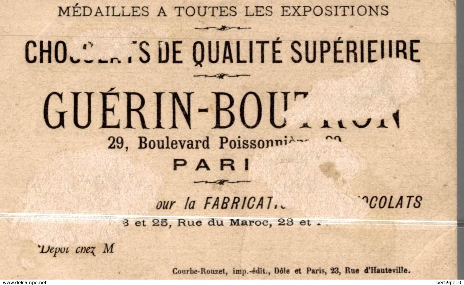 CHROMO CHOCOLAT GUERIN-BOUTRON  DANS L'ARTILLERIE  ARTILLEURS A VOS PIECES - Guérin-Boutron