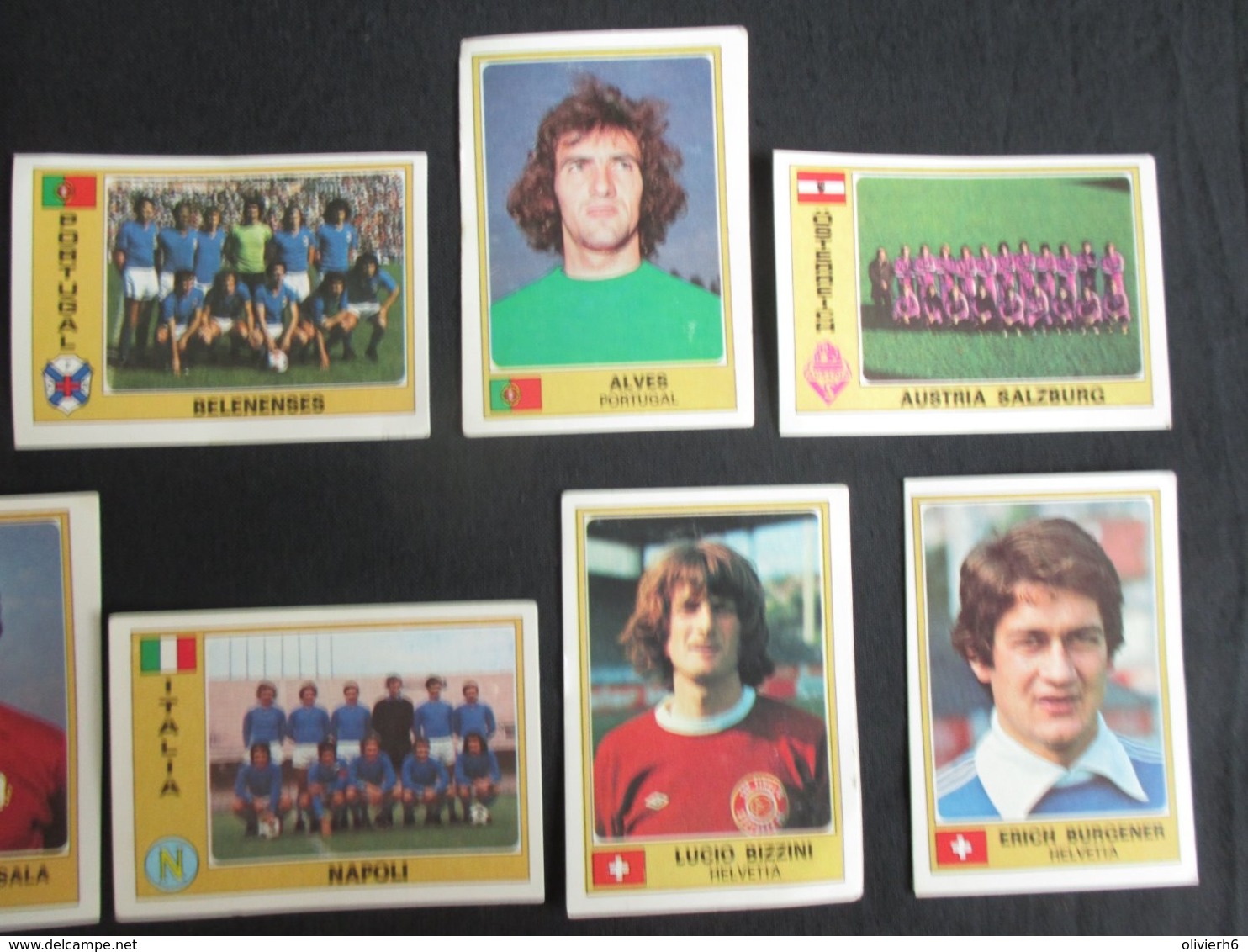 LOT 33 FIGURINES VIGNETTES PANINI (M1914) EURO FOOTBALL (2 Vues) RWDM, Sparta Praha, Eintracht Braunschweig, ...1977 - Trading Cards