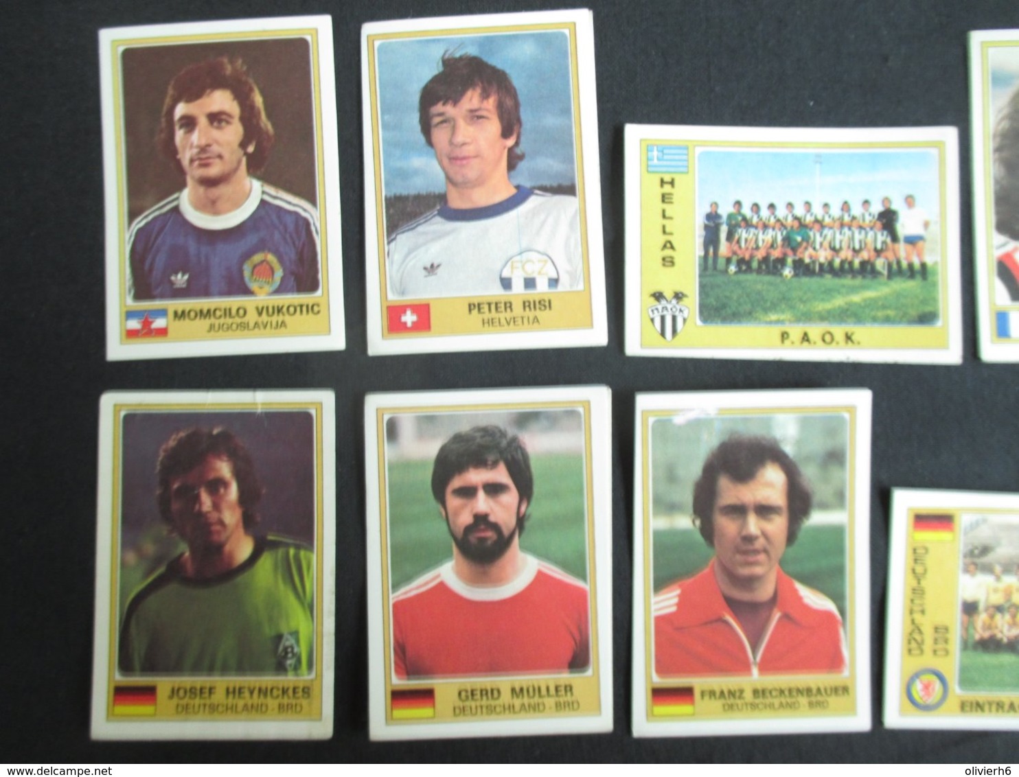 LOT 33 FIGURINES VIGNETTES PANINI (M1914) EURO FOOTBALL (2 Vues) RWDM, Sparta Praha, Eintracht Braunschweig, ...1977 - Trading Cards