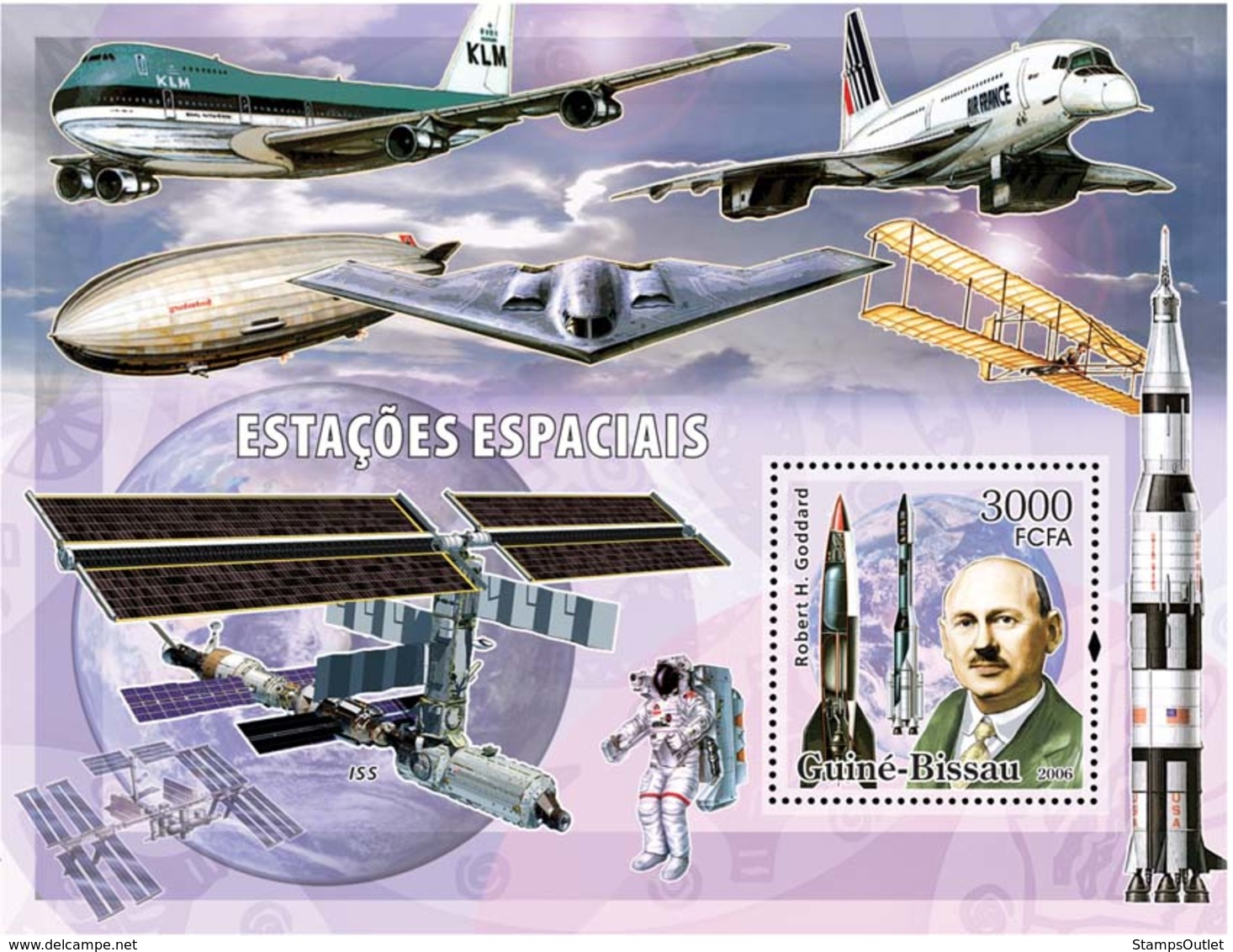 Guinea - Bissau 2006 - Space Stations S/s Y&T 307, Michel 3343/BL554 - Guinea-Bissau