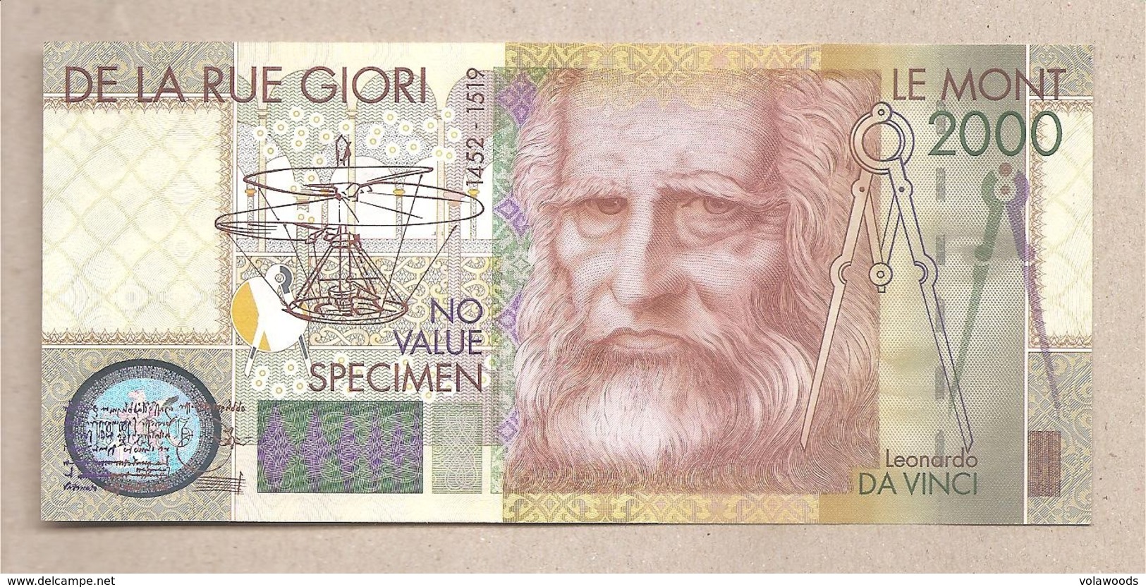 Italia - Banconota Non Circolata FdS "De La Rue Giori" - 2000 - Fiktive & Specimen
