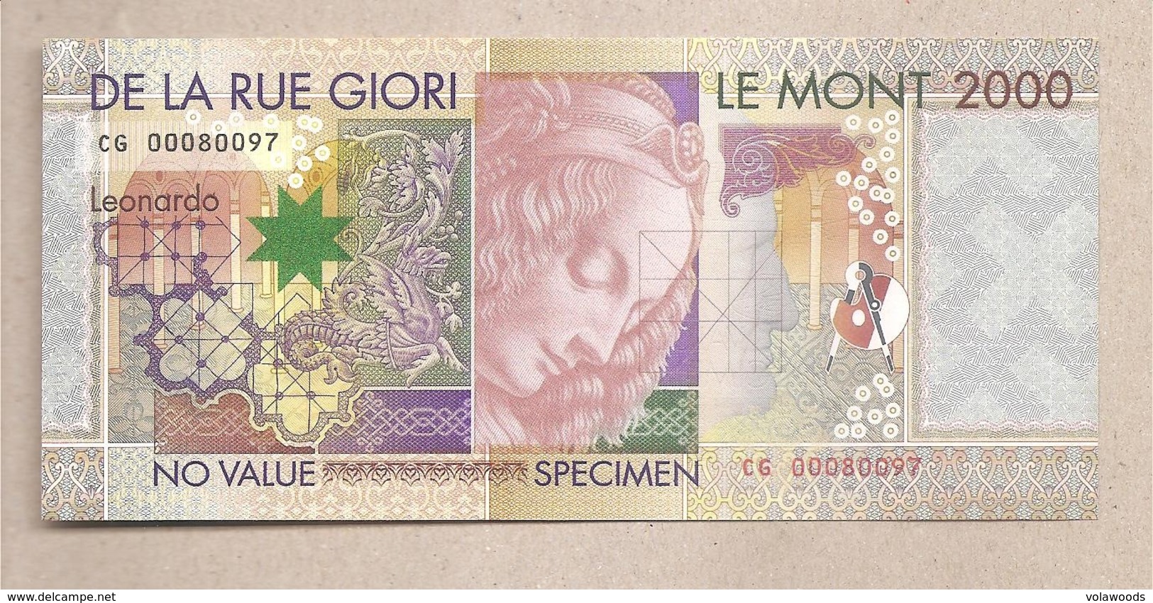 Italia - Banconota Non Circolata FdS "De La Rue Giori" - 2000 - Fictifs & Spécimens