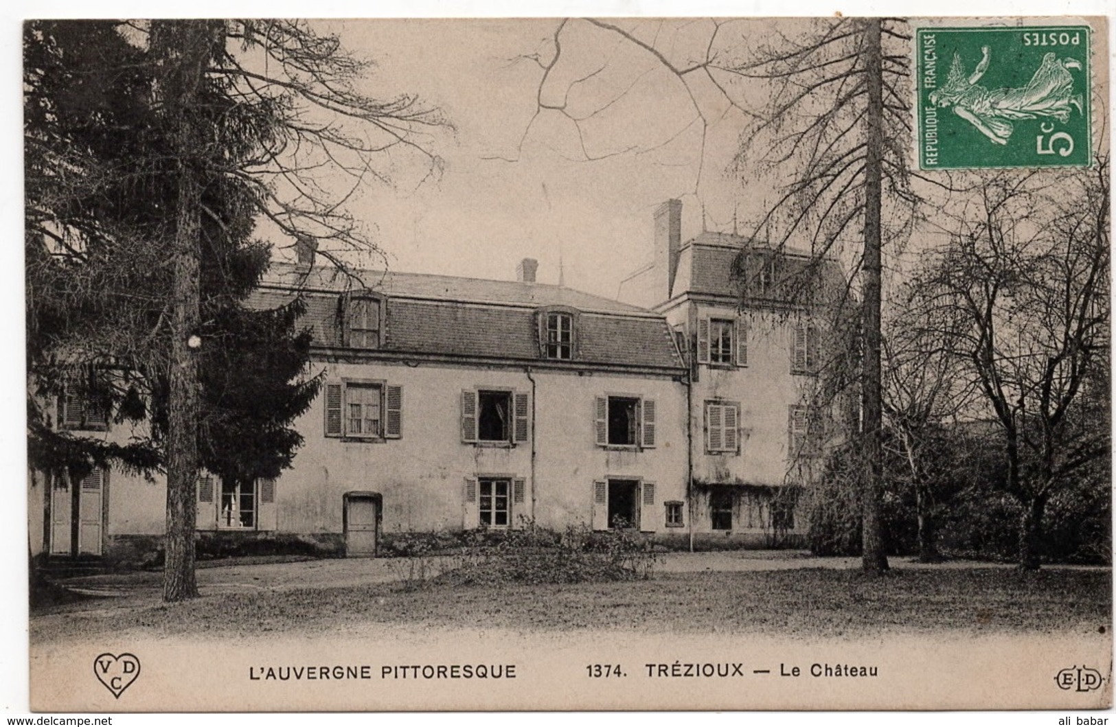 Trézioux : Le Château (Editeur E. Le Deley, Paris, N°1374 - VDC) - Autres & Non Classés