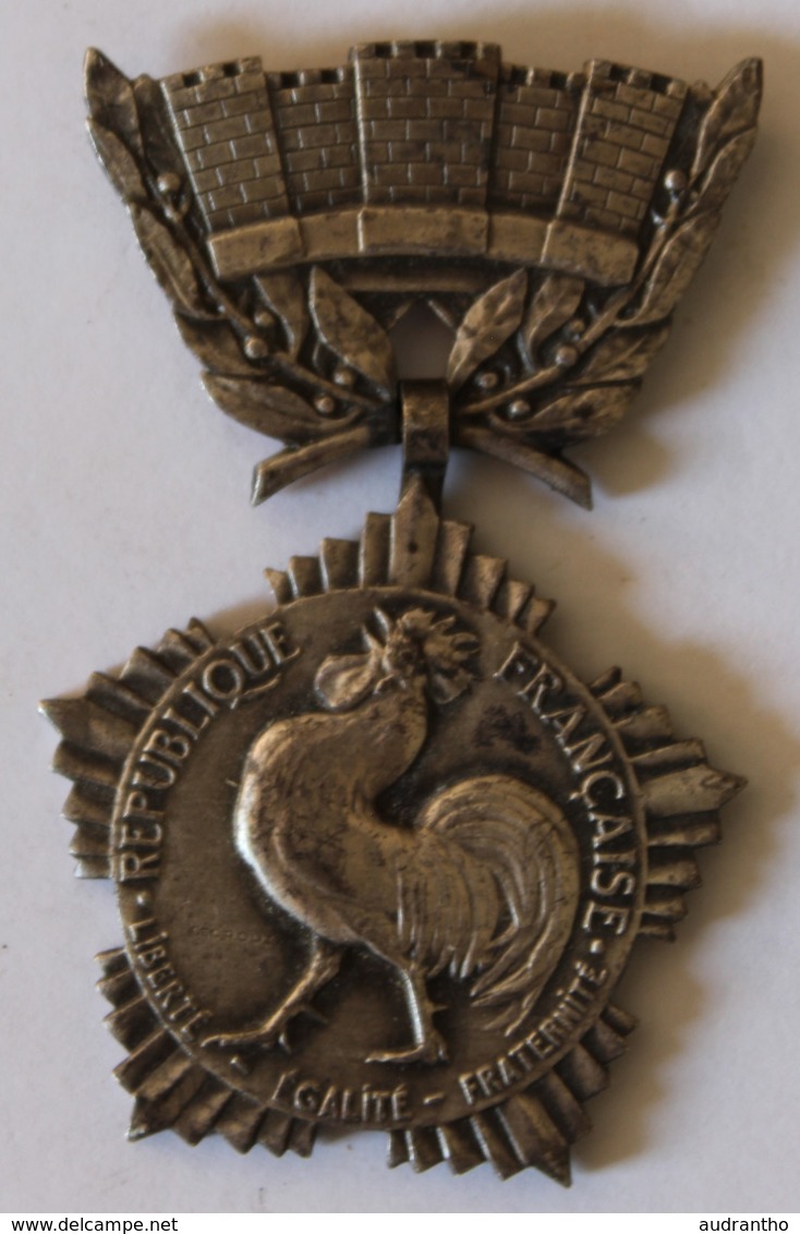 Médaille Collectivités Locales République Française Coq Liberté Egalité Fraternité G. Crouzat - Autres & Non Classés