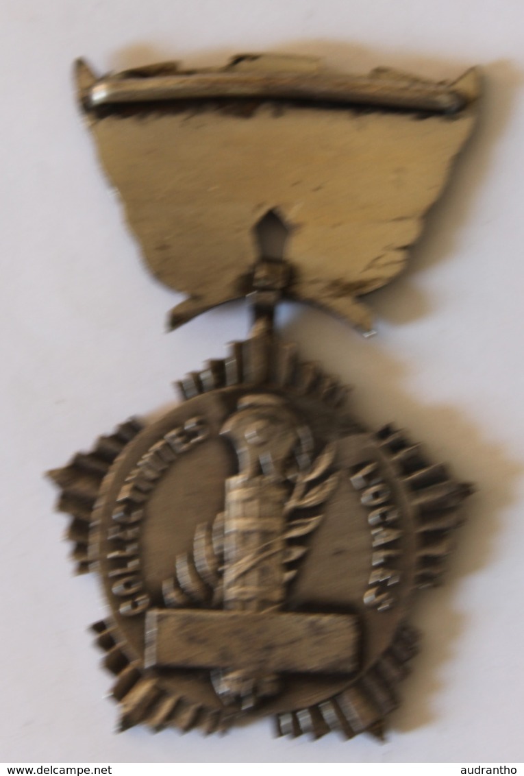 Médaille Collectivités Locales République Française Coq Liberté Egalité Fraternité G. Crouzat - Autres & Non Classés